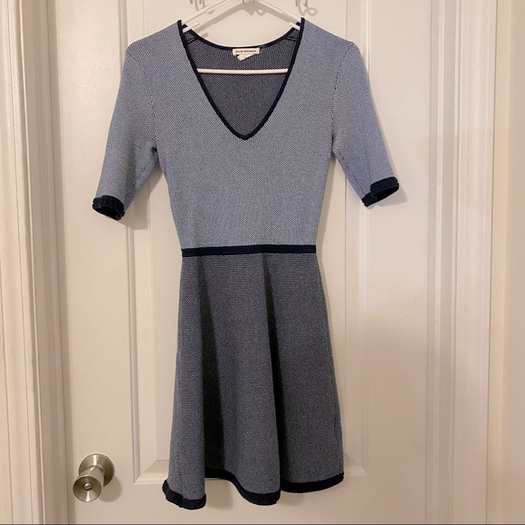 Club Monaco Wisten Sweater Dress Sky Heather Blue - Picture 2 of 3